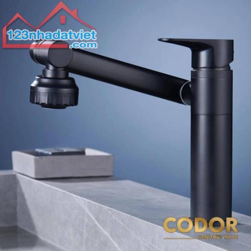 Vòi Lavabo Rửa Tay Nóng Lạnh Đồng Thau CODOR V267