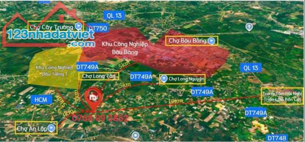Đất sổ sẵn đường nhựa Long Tân - Dầu Tiếng