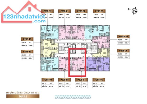 Căn 1PN+ toà P2 tầng cao view trực diện sông| Giá 4 tỷ 350| Bàn giao tháng 6.2025 - 2