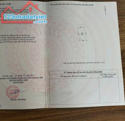 Đất Nam Hồng 46m2, mt5m, gần ô tô, 3.15 tỷ, Đông Anh. - 5