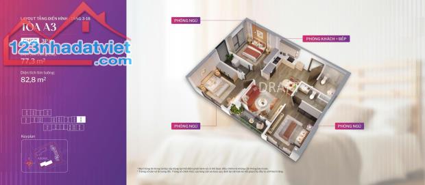 🏡 CĂN HỘ 3PN – A31105 TẦNG TRUNG – NGẮM TRỌN VIEW NỘI KHU🏡 - 1