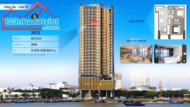 Sam Tower 2PN – Sống Giữa Lòng Phố, Hướng Trọn Sông Hàn