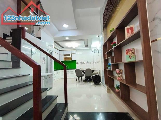 Bán nhà Gò Vấp, hẻm xe hơi Quang Trung, khu phân lô, 4 x 13, 4 tầng, 4Pn, 7.15 TL - 2