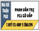 HIẾM!  Chỉ 7.49 tỷ TL! 48M², 5 Tầng/3PN – HẺM XE HƠI – PHAN VĂN TRI, Gò Vấp!