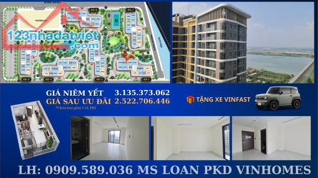 HOT! Trong tháng 05/2025 tặng 50 xe VF3 cho căn hộ The Beverly chỉ 2.5 tỷ/stu 4.5 tỷ/1PN - 1