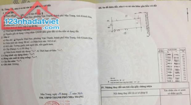 Lô đất mặt tiền cạnh chợ Đầm, mặt tiền đường Nguyễn Thái Học - phường Vạn Thạnh dt 86m - 4