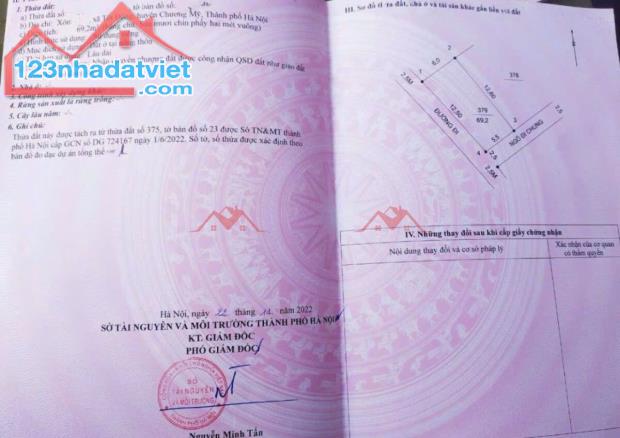 CHÍNH CHỦ BÁN LÔ ĐẤT 69,2M TẠI TỐT ĐỘNG-CHƯƠNG MỸ-HÀ NỘI - 4