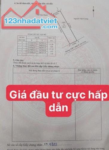 ▪️Chào bán lô đất đẹp tại Thuỷ Đường - Thuỷ Nguyên - HP ▪️Diện tích: 106,5m - Ngang 5m ▪️H - 2