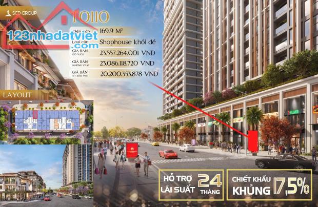 🎯 SỞ HỮU NGAY SHOPHOUSE KHỐI ĐẾ DỰ ÁN PONTE - VỊ TRÍ VÀNG TRUNG TÂM ĐÀ NẴNG  GÀ ĐẺ TRỨNG