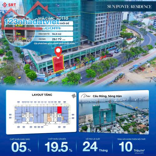 🎯 SỞ HỮU NGAY SHOPHOUSE KHỐI ĐẾ DỰ ÁN PONTE - VỊ TRÍ VÀNG TRUNG TÂM ĐÀ NẴNG  GÀ ĐẺ TRỨNG - 2