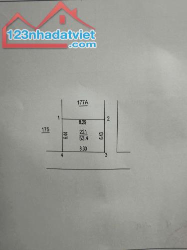 CẦN BÁN LÔ GÓC NGÔ QUYỀN – HÀ ĐÔNG  Diện tích: 53.4m²  Mặt tiền: 8.29m, hậu 8.30m - 1