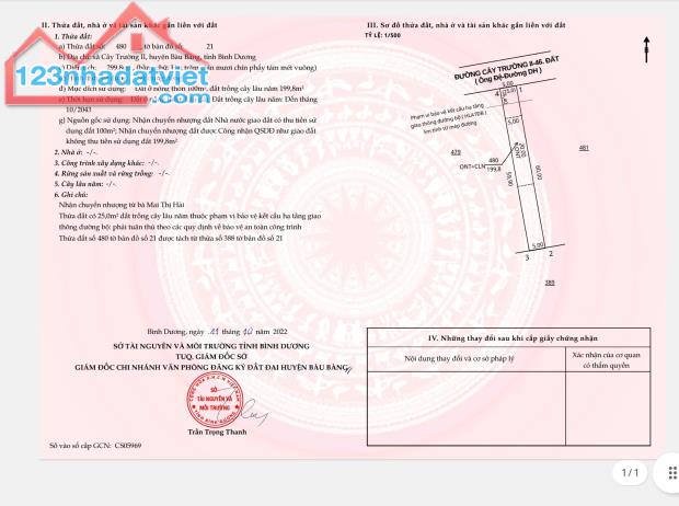 Đất nền đường nhựa DH614 sát KCN Bàu Bàng - 4