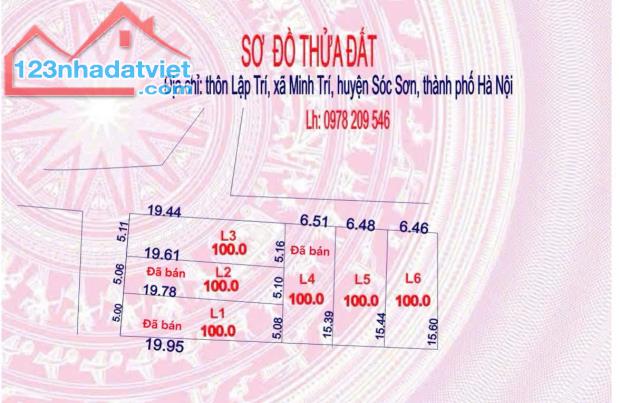 ĐẤT ĐẸP - GIÁ TỐT - Vị Trí Đắc Địa Tại Lập Trí, Minh Trí, Sóc Sơn, Hà Nội