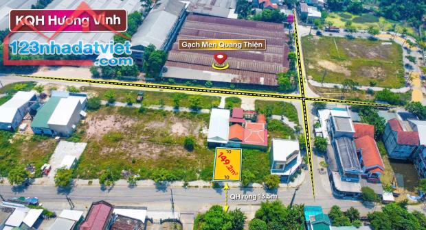 Bán đất 149,2m2 KQH Hương Vinh, gần gạch men Quang Thiện, 1 lô dy nhất giá rẻ chỉ 2,5 tỷ - 1