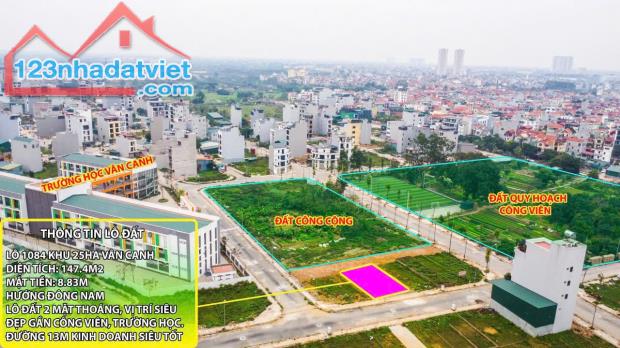 Tôi cần bán lô đất 2 mặt thoáng 147m2  ở vân canh hoài đức hà nội - 1