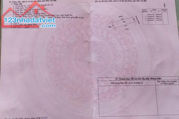 ĐẤT ĐẸP NGHI TRUNG BÁM ĐƯỜNG NHỰA LIÊN HUYỆN - 1