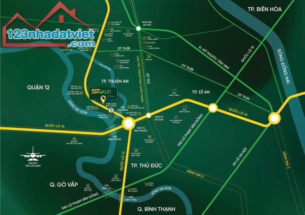 Căn hộ view sông mặt tiền Quốc Lộ 13, giá chỉ 2.066 tỷ/2PN, giỏ hàng trực tiếp CĐT - 1
