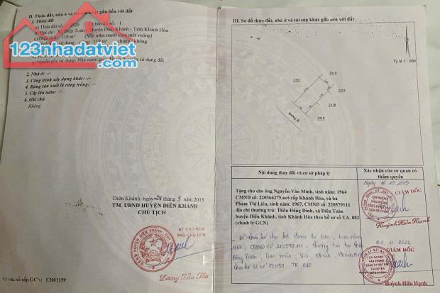 Bán đất TĐC xã Diên Toàn, Tặng nhà cấp 4 - 3