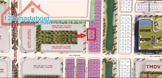 Bán Biệt thự Song Lập 228m2 Bình Minh 27 Vinhomes Wonder City, Đối diện tòa căn hộ