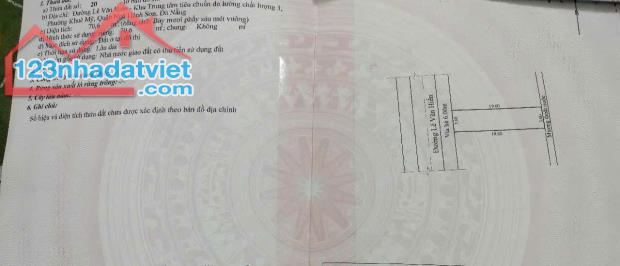 Chính chủ bán đất mặt tiền Lê Văn Hiến , Phường Khuê Mỹ , Quận Ngũ Hành Sơn , TP. Đà Nẵng - 1