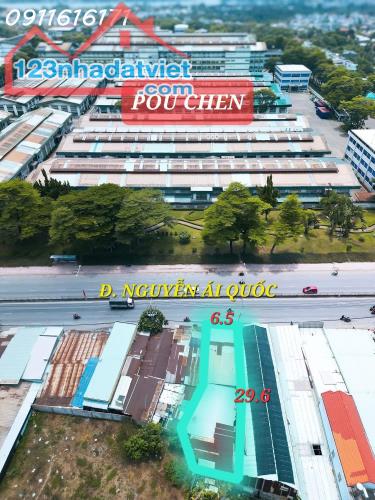 BÁN NHÀ SỔ RIÊNG 196,5M2 MẶT TIỀN QUỐC LỘ 1K, CHỢ HÓA AN