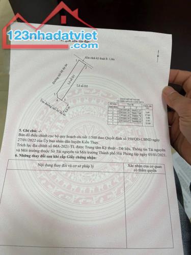Bán đất Tân Trào - Kiến Thụy - Hải Phòng