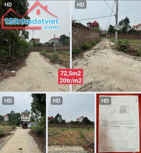 BÁN 2 LÔ ĐẤT SÓC SƠN HÀ NỘI, VỊ TRÍ ĐẸP, SỔ ĐỎ RIÊNG TỪNG LÔ, GIÁ TỪ 20TR/M2 LH:0944111989