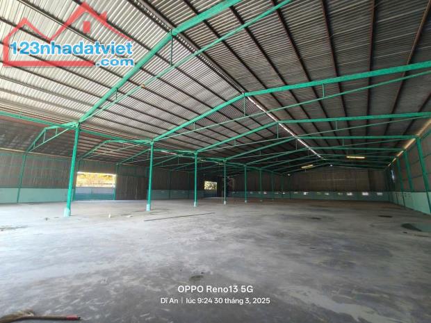 Cho thuê kho xưởng 5.000m² tại Dĩ An, Bình Dương – Giá chỉ 150 triệu/tháng, đường - 1