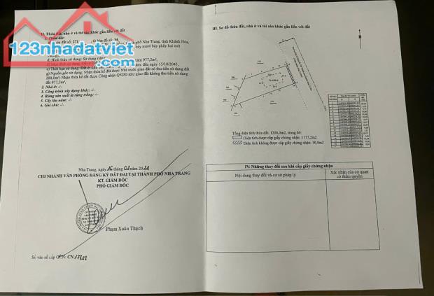 Bán đất đẹp Nguyễn Tất Thành - Phước Đồng, DT 1177m ngang 20, nở hậu đẹp, sổ đỏ đất ở