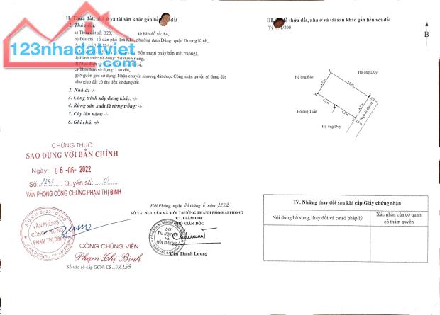 Mở bán căn nhà 3 tầng Trà Khê - Anh Dũng - Dương Kinh