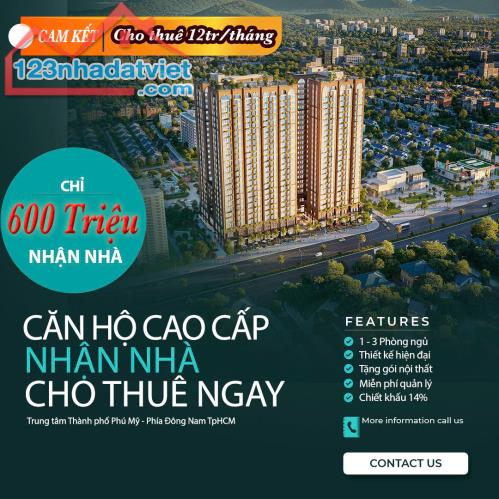 Chỉ Cần Thanh Toán 600 Triệu Nhận Nhà Khai Thác Cho Thuê 12Tr/THÁNG
