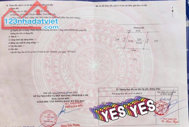 CẦN BÁN ĐẤT QUY HOẠCH KHU DÂN CƯ – HUYỆN EA KAR, ĐẮK LẮK