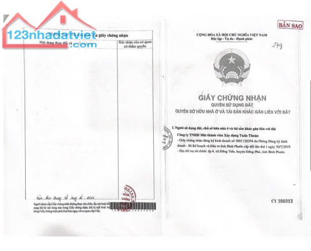 ĐẤT ĐẸP – GIÁ TỐT- CHÍNH CHỦ CẦN BÁN NHANH 4  LÔ ĐẤT  TẠI Tân Phước, Đồng Phú, Bình Phước - 2