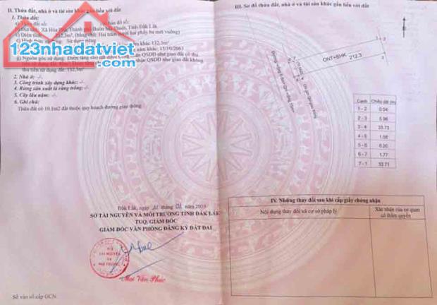 Lô Đất Vị Trí Vàng Gần KCN Hòa Phú- TP. BUÔN MA THUỘT - ĐĂK LĂK - Chỉ 775 Triệu!** - 2