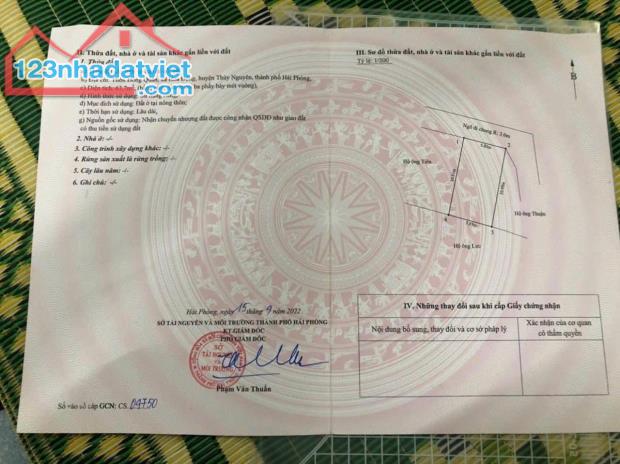 💥💥💥 Anh chủ đẹp trai gửi lô đất tại Đồng Quán - Phường Hoa Động - Thành phố Thuỷ Nguyên - 2