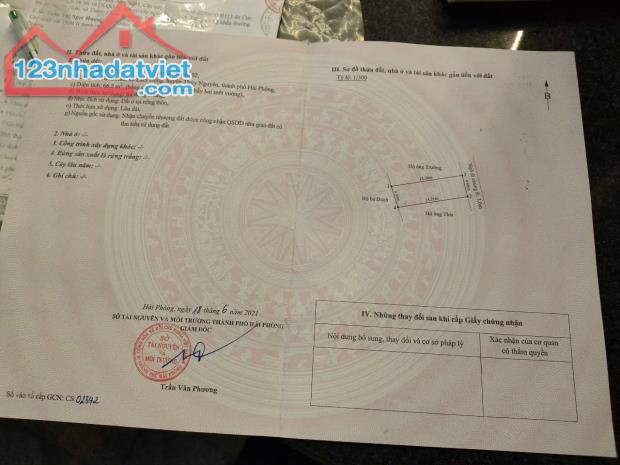 CHỈ hơn 900tr lô đất vuông vắn đẹp k lỗi lầm sát trục thôn tại Lâm Động - Thuỷ Nguyên.