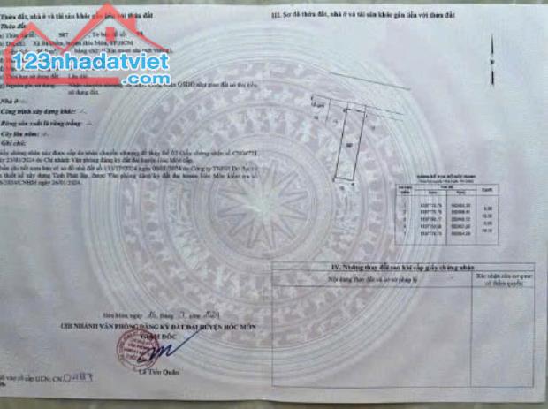 !! Bán Gấp Căn Nhà 96m2 sổ hồng riêng 840tr ở Bà Điểm Hóc Môn - 4
