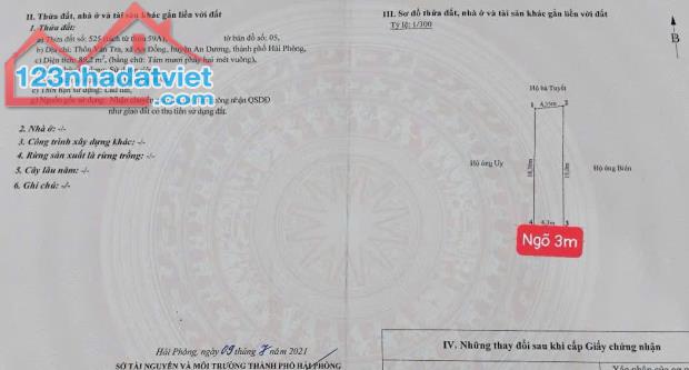 Đất Vân Tra , An Đồng , An Dương
