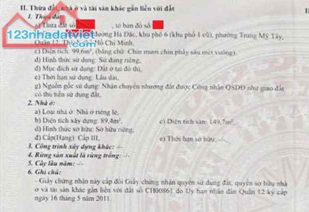 Quá rẻ - Bán nhà riêng HXH 10m Hà Đặc, Trung Mỹ Tây, Quận 12, 100m2 giá 6,2 tỷ - 4