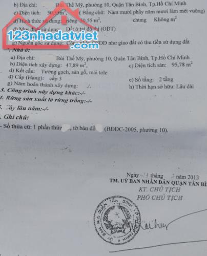 51m2 BÙI THẾ MỸ, NỞ HẬU, 4ty2 hoàn công đủ