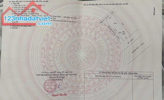 Bán Nền ĐS1 KDC Văn Hoá Tây Đô (có hẻm hông 2m) 3.5 tỷ. Sát đường quốc lộ 1A. - 3