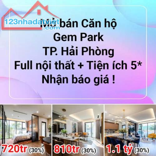 GEM PARK HẢI PHÒNG – ĐẦU TƯ CĂN HỘ CHO THUÊ “CHUẨN HÀN” TẠI MIỀN BẮC . Chỉ từ 600 triệu