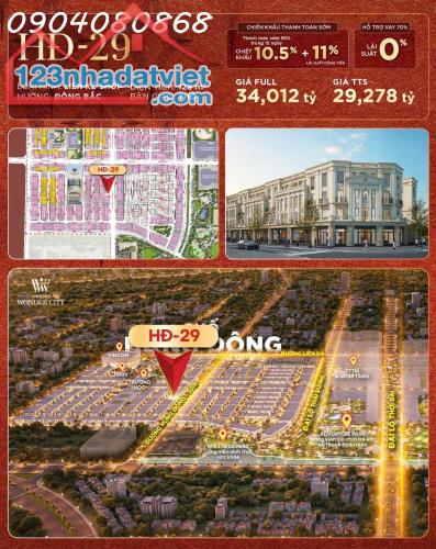 HĐ-29 – BIỆT THỰ KINH DOANH ĐẮC ĐỊA NGAY TRỤC ĐẠI LỘ HỪNG ĐÔNG – VINHOMES ĐAN PHƯỢNG