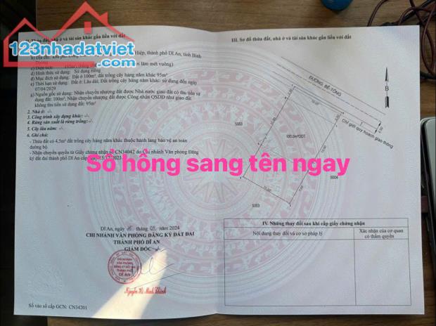 Chính Chủ Bán Gấp Đất Tân Đông Hiệp Dĩ An Giá Dưới 4 Tỷ - 4
