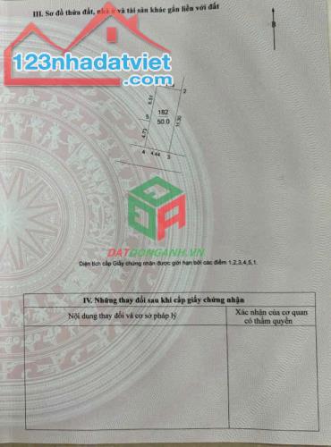 BÁN ĐẤT 50M2 THÔN ĐOÀI VIỆT HÙNG ĐÔNG ANH - THÔNG Ô TÔ NHỈNH 4 TỶ