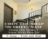 CHDV 5 TẦNG ĐA KAO - DÒNG TIỀN ỔN ĐỊNH 60TR/THÁNG - 8 PHÒNG FULL NỘI THẤT. GIÁ 15T