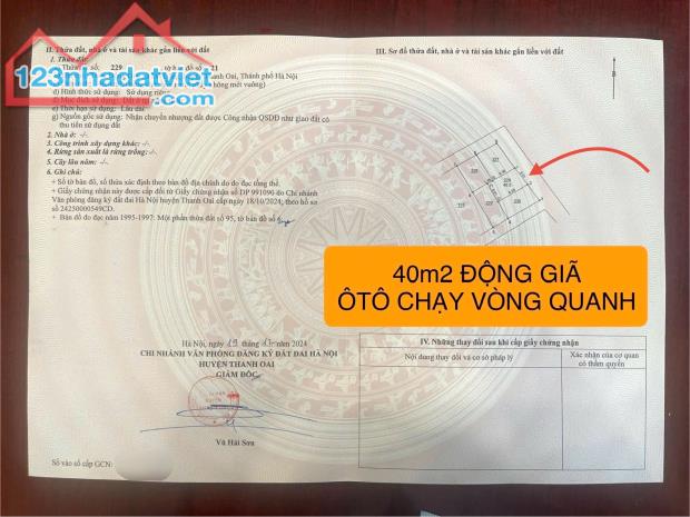 Bán đất Động Giã- Đỗ Động- Thanh Oai  40m2-  2,3 tỷ - 1