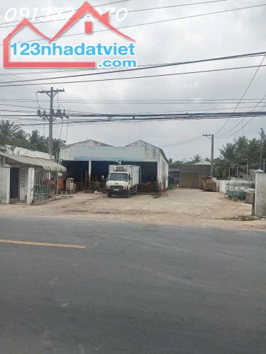 Cho thuê kho xưởng mặt tiền quốc lộ 57B xã lộc Thuận, huyện Bình Đại, Tỉnh Bến Tre