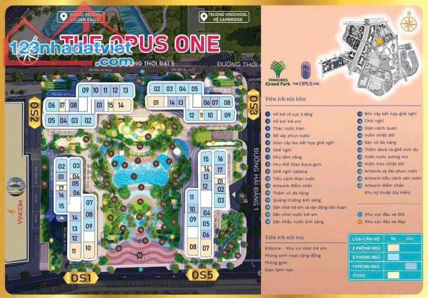 SỐNG SANG CHUẨN GIỚI THƯỢNG LƯU TẠI THE OPUS ONE – DEAL ĐẸP CHỈ TỪ 2,5 TỶ - 2