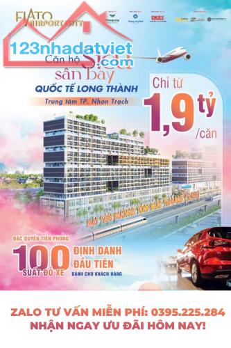 FIATO AIRPORT CITY – Căn Hộ Sân Bay Chỉ Từ 190tr Tại Đường Tôn Đức Thắng(25B), Hiệp